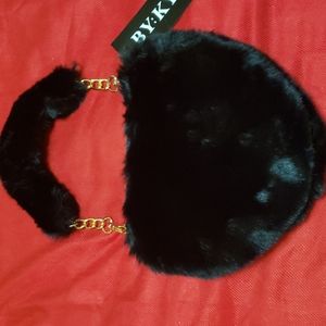 Furry Heart Handbag